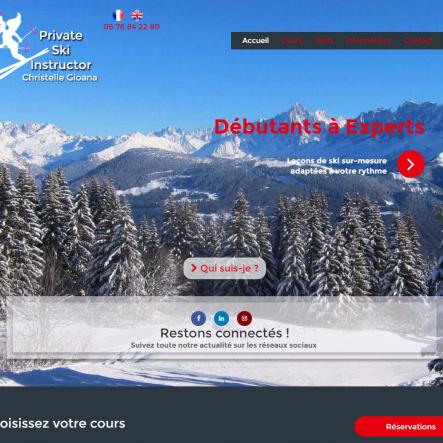 Création site internet - Private Ski Instructor