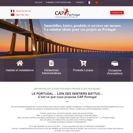 Création site internet -  CAPPortugal - Immobilier, loisirs et services personnalisés